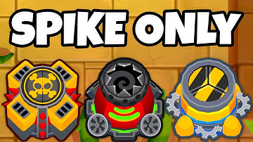 Can You BEAT BTD Battles 2 With SPIKE FACTORY ONLY?