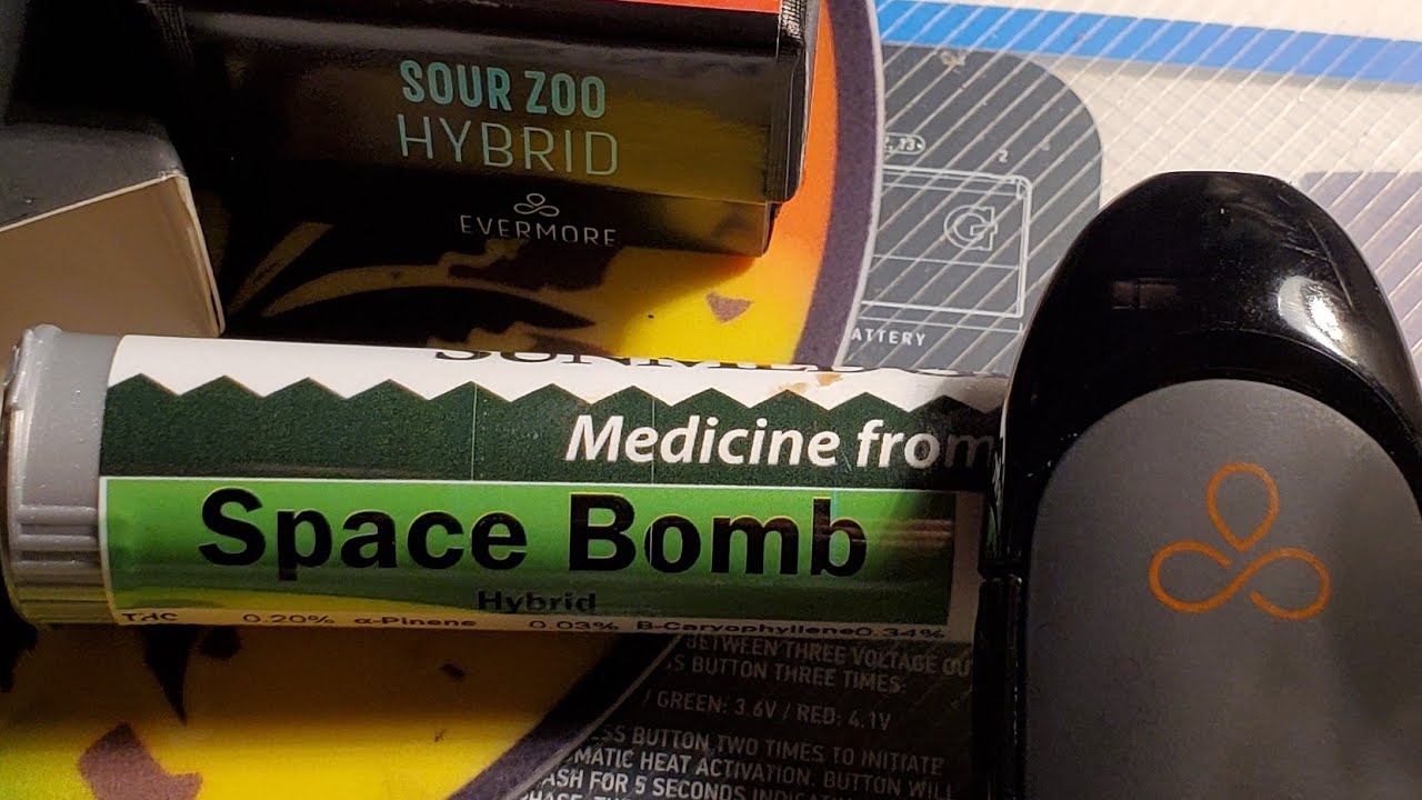 Evermore Dart Pod Sour Zoo + slick black Dart battery & Space Bomb 💣 Preroll by SunMed Growers Hyb