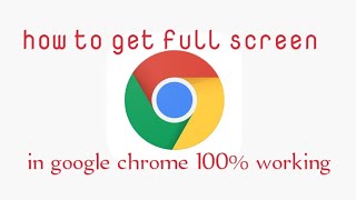 How to get full screen in google chrome in Android while watching online movies!
