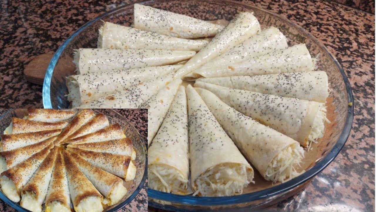 كورني مالح بخبز االطاكوس👌 بحشوة لذيذة وبدون قوالب يستحق التجربة 😋😋