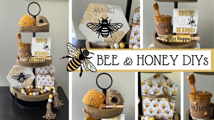 Bee themed party ideas CRICUT (DIY party decor on a budget with