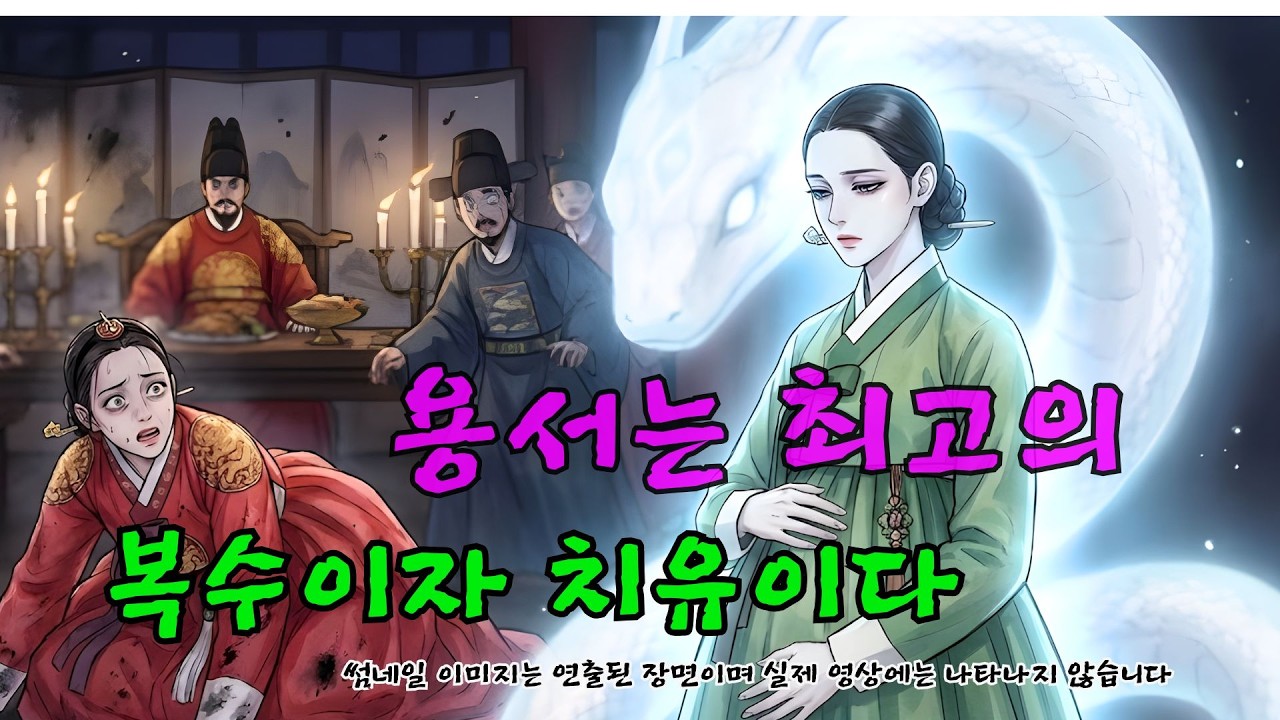 뱀 신이 키운 여인을 사랑한 왕, 연회장에서 밝혀진 충격 정체ㅣ옛날이야기 ㅣ민담 ㅣ오디오북ㅣ전설ㅣ설화 ㅣ야담