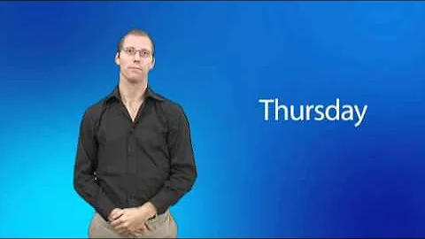 Monday to sunday - Asl