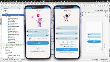 Android Studio Firebase [ E-mail & Google ] authentication 2020, UI Design, Realtime database
