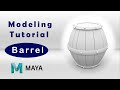 Maya tutorial  barrel modeling    rees3dcom