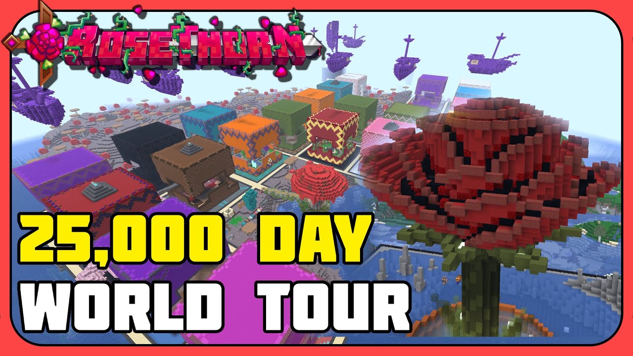 This is what 11 Years in Minecraft looks like | World Tour 25,000 Days - Rosethorn