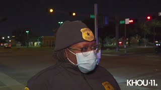 Raw video: Two dead after pickup truck slams into car near Highway 290, police say