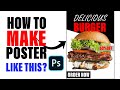 Make a poster design using photoshop