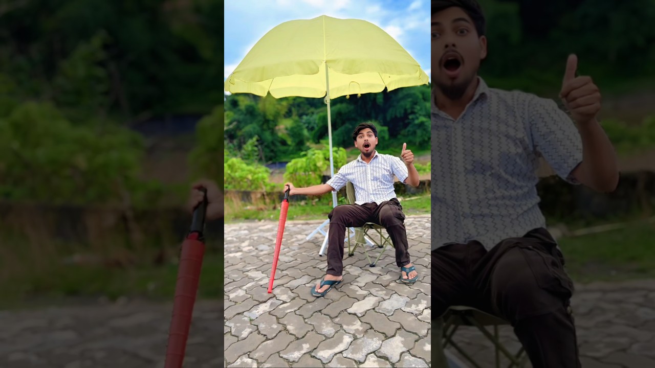 Big and small Umbrella and Camping chair Unboxing