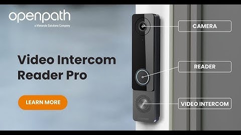 Video Intercom Reader Pro | Openpath