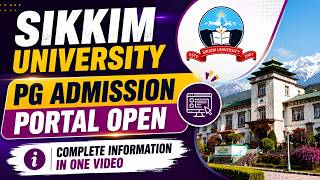 Sikkim University PG Admission 2026 Registration Started | Complete Information Details #cuetpg2026