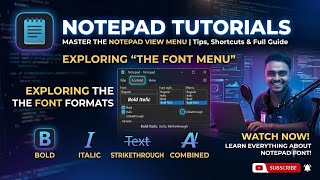 Notepad Format Menu Explained || Complete Tutorial for beginners 