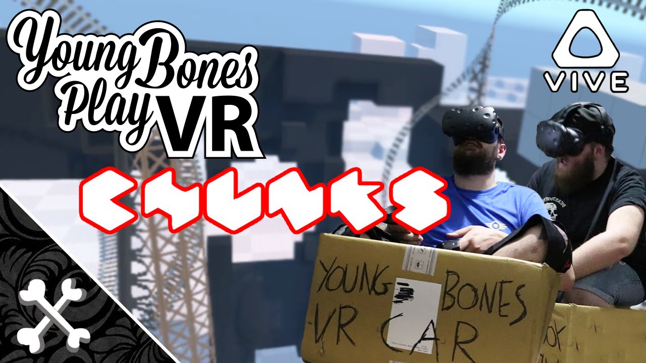 Making Rollercoasters in VR! | Young Bones Play Chunks v0.2 | Chunks Vive Gameplay