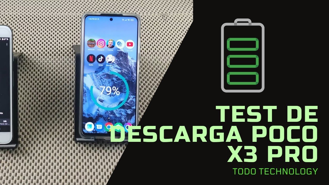test poco x3 pro. Descarga 100% A 0%