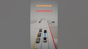 Tesla FSD - Cam knows traffic lights #Tesla #Car #FSD #trafficlight