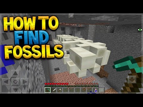 How To Find FOSSILS In Minecraft Pocket Edition IN 30 SECONDS! (MCPE