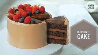 EASY CHOCOLATE CAKE RECIPE/ ULTIMATE CHOCOLATE CAKE by Mintea Cakes 12,022 views 2 years ago 8 minutes, 30 seconds