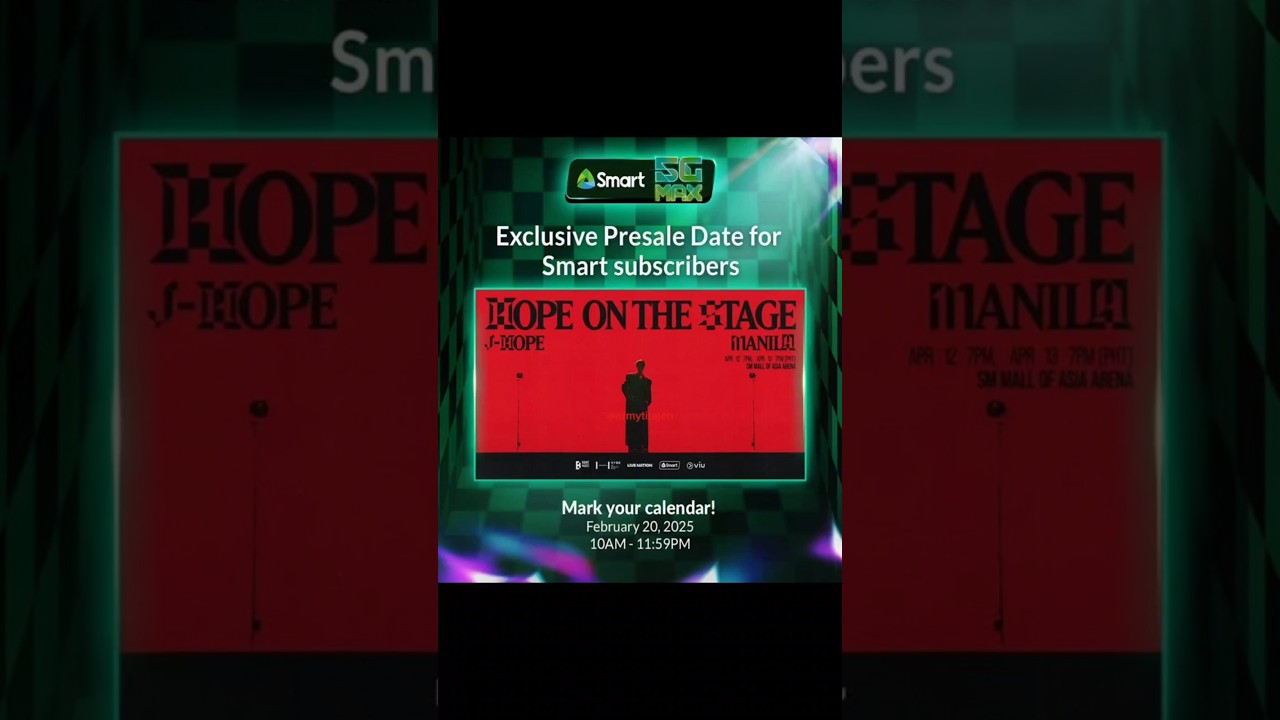 How to get the SMART PRESALE ACCESS CODE to buy HOPE on Stage tickets on FEB 20, 2025 10 am