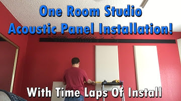 One Room Auralex Acoustic Panel Install VLOG 3 - Time Lapse