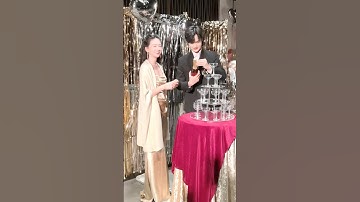 Rót rượu  mừng tân hôn #wedding #makeup #beautiful #dress #shortvideo