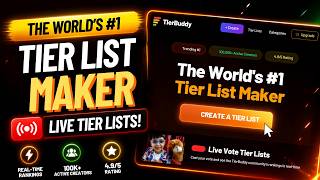 The World s Tier List Maker Live Tier Lists with TierBuddy