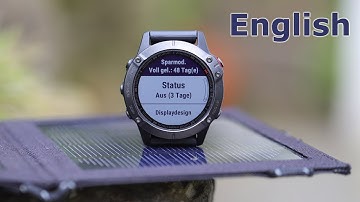 Garmin fenix 6 series battery life & energy settings
