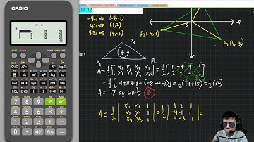Area of a triangle with vertices written in complex expressions.