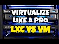 Virtualisez comme un pro proxmox contre lxc