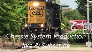[CSXT]4075 EMD [SD40-3]Long Hood Forward Runs To The Old Yard In Fay NC Running As Y205-04