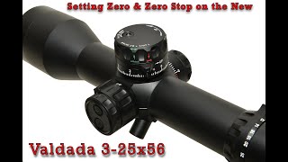 Valdadas New 3-25X56 40Mm Tube Tactical Scope Setting Zero And Zero Stop