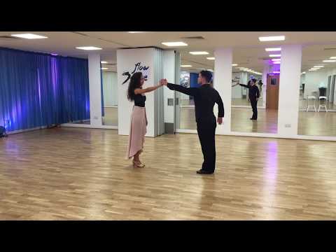 How to dance Reverse Turn (Open Box) in Foxtrot - Novice