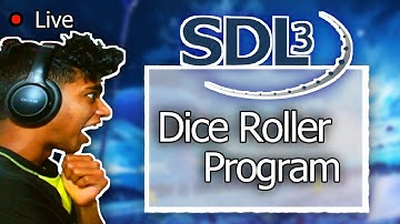 "Dice Roller" in SDL3 C++ |100 days of C++ (Days 90/100) | 250 Days of Programming (Day 96/250)