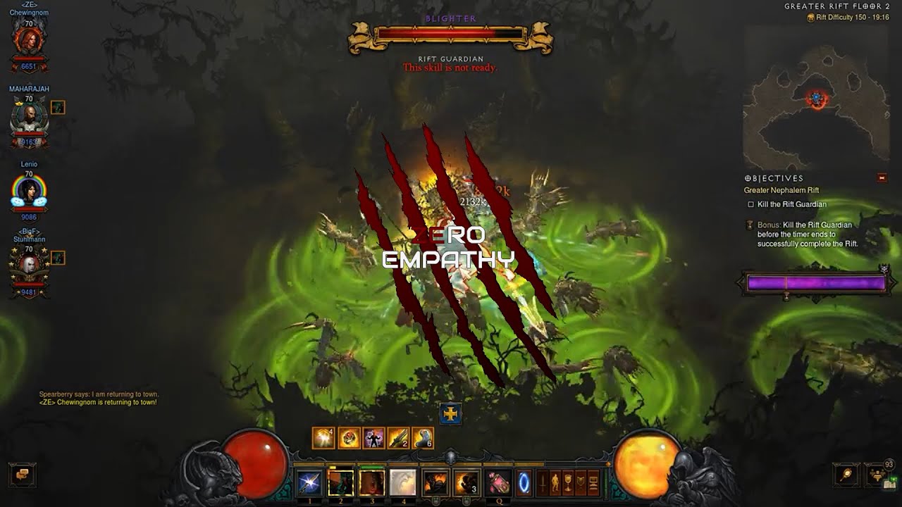Diablo 3 Era 11 Gr150 4man World 2 4 44 Feat Blighter By Chewingnom