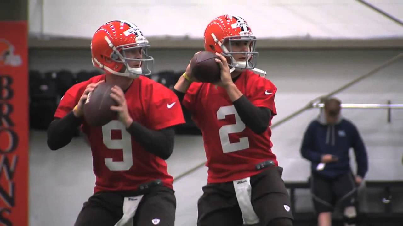 Johnny Manziel's first Browns practice (courtesy: Cleveland Browns)