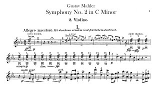 Mahler Symphony No.2 Resurrection Symphony【2nd Violin】C minor sheet music (Auferstehung)