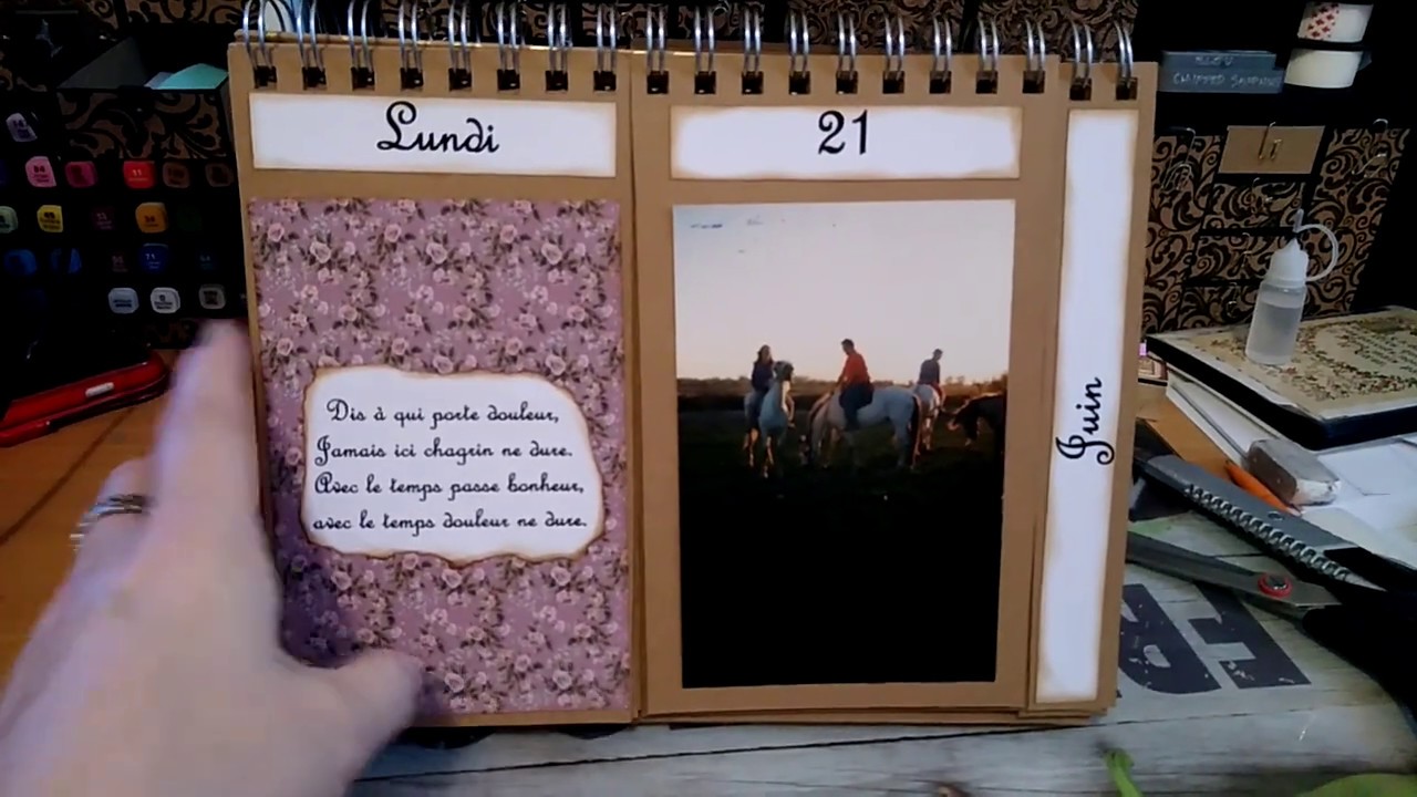 Présentation calendrier perpetuel - YouTube