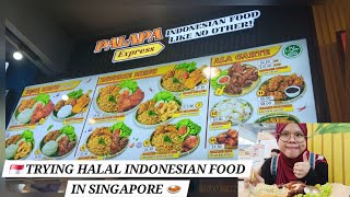 🇸🇬 TRYING HALAL INDONESIAN FOOD IN SINGAPORE 🍛 | PALAPA EXPRESS