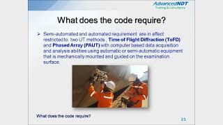 Paut Tofd What Does The Code Required Paut In Lieu Of Radiography Basic Introduction Part 1