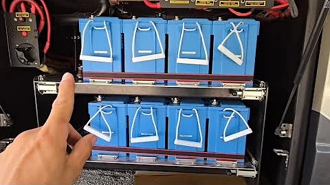 Victron 24v LiFePO4 Battery Bank in a Country Coach Class A; We made this HUGE Battery Bank BIGGER..