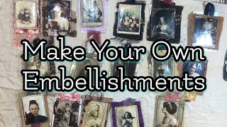 Make Your Own Ephemera or Embellishments Using Scraps