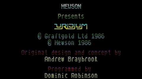 Uridium Plus Title Music ZX Spectrum