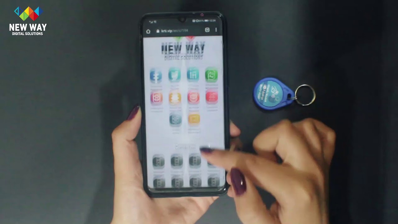 Digital Business Card - Magnetic Keychain