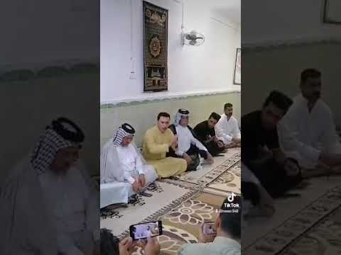 الشاعر ابو سعد العگبي في مضيف الشيخ سلمان مشالي العگبي