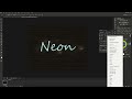 PS Neon Text Effect