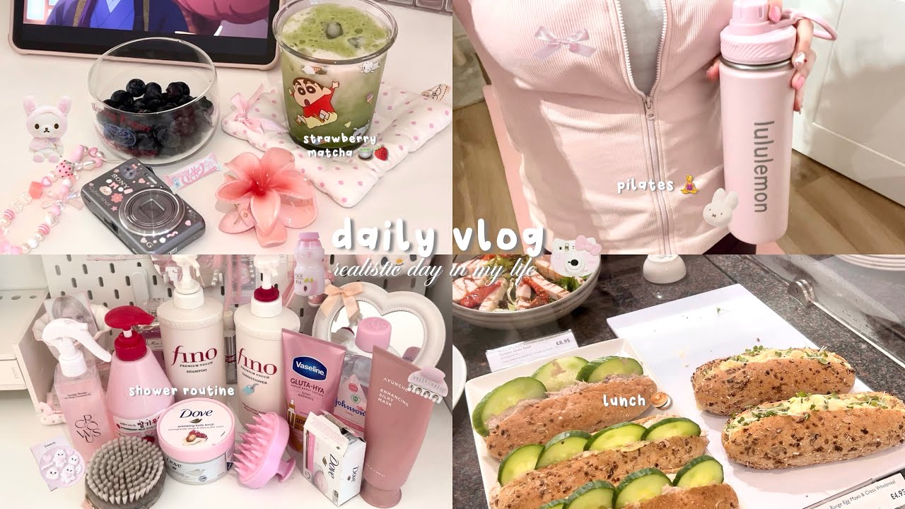 🎀💭 ежедневный влог *реалистичная* рутина | мини-вопросы и ответы, влог домоседа, аниме, матча