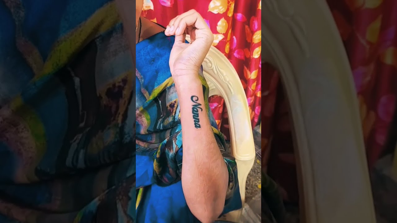 Srinu name tattoo  YouTube