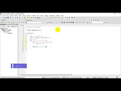 C++ Program to Print Simple Triangle