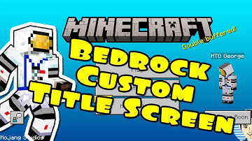 Minecraft Build - Minecraft Bedrock Title Screen Still Image!