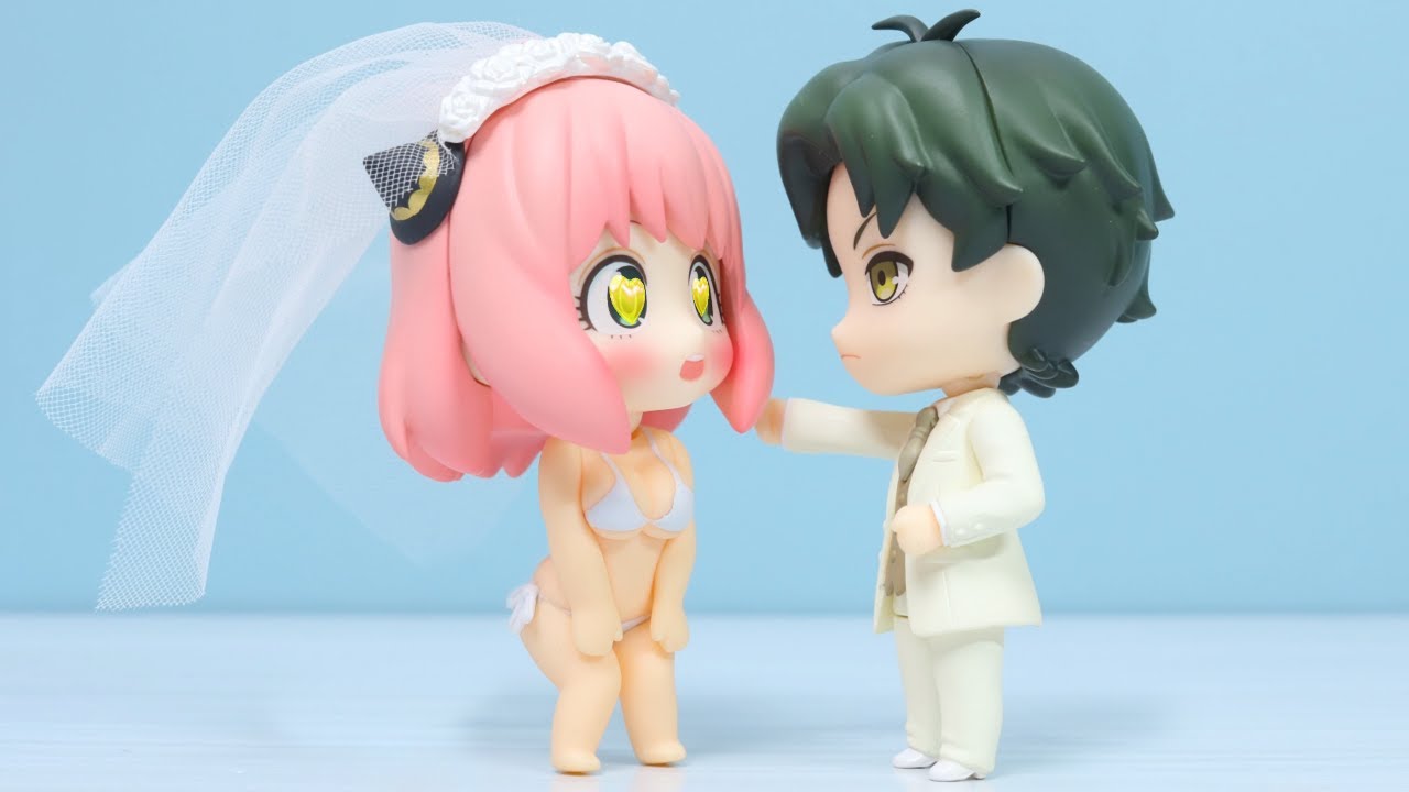 アーニャは水着の花嫁！？【スパイファミリー】【コマ撮り】【ねんどろいど】