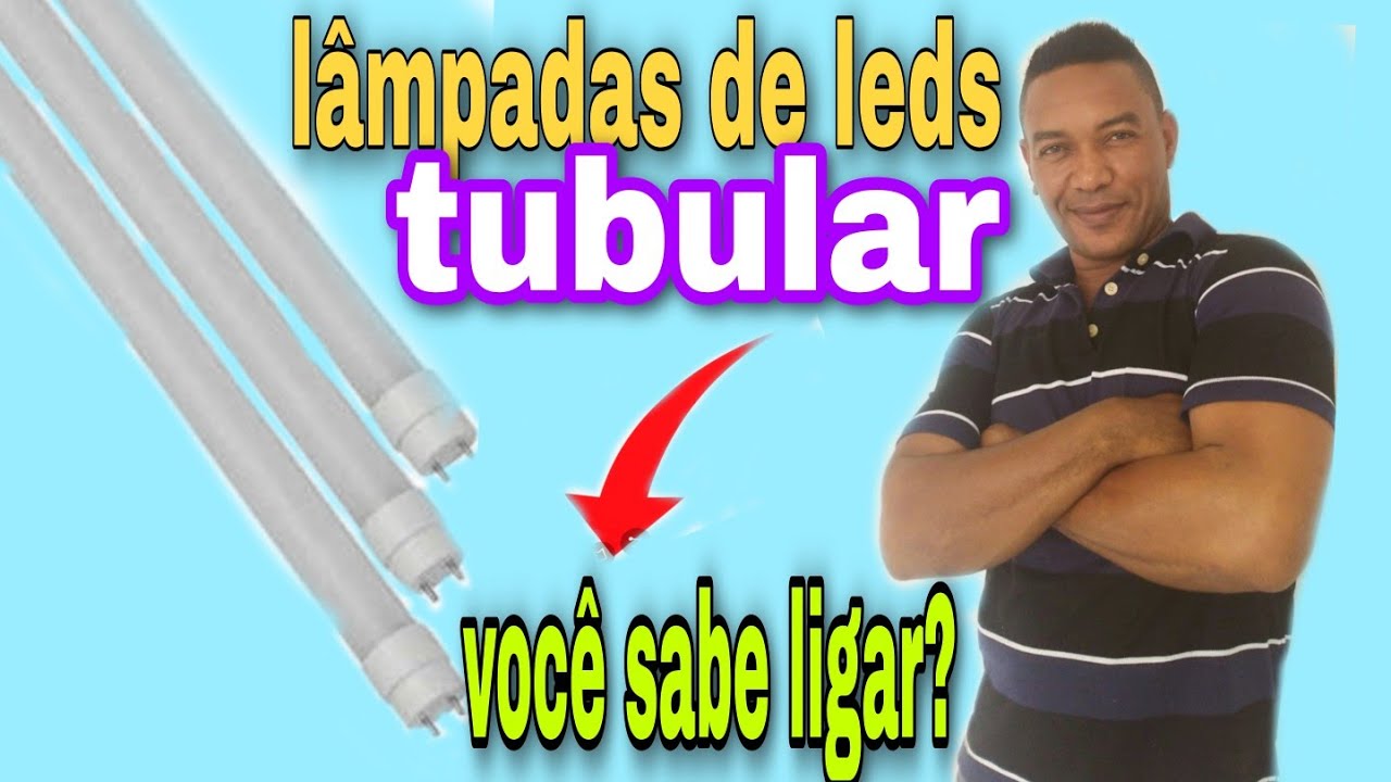 Lâmpada de leds tubular como instalar 110 e 220v (passo a passo) YouTube